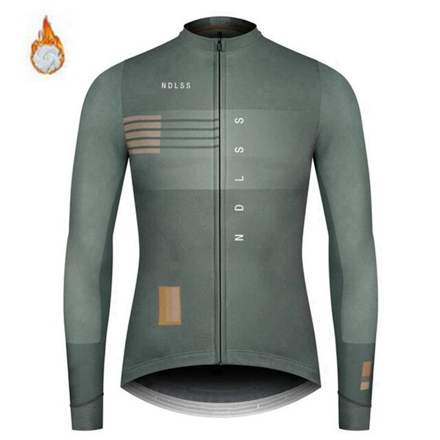 Winter Jacket Thermal Fleece Men Cycling Jersey