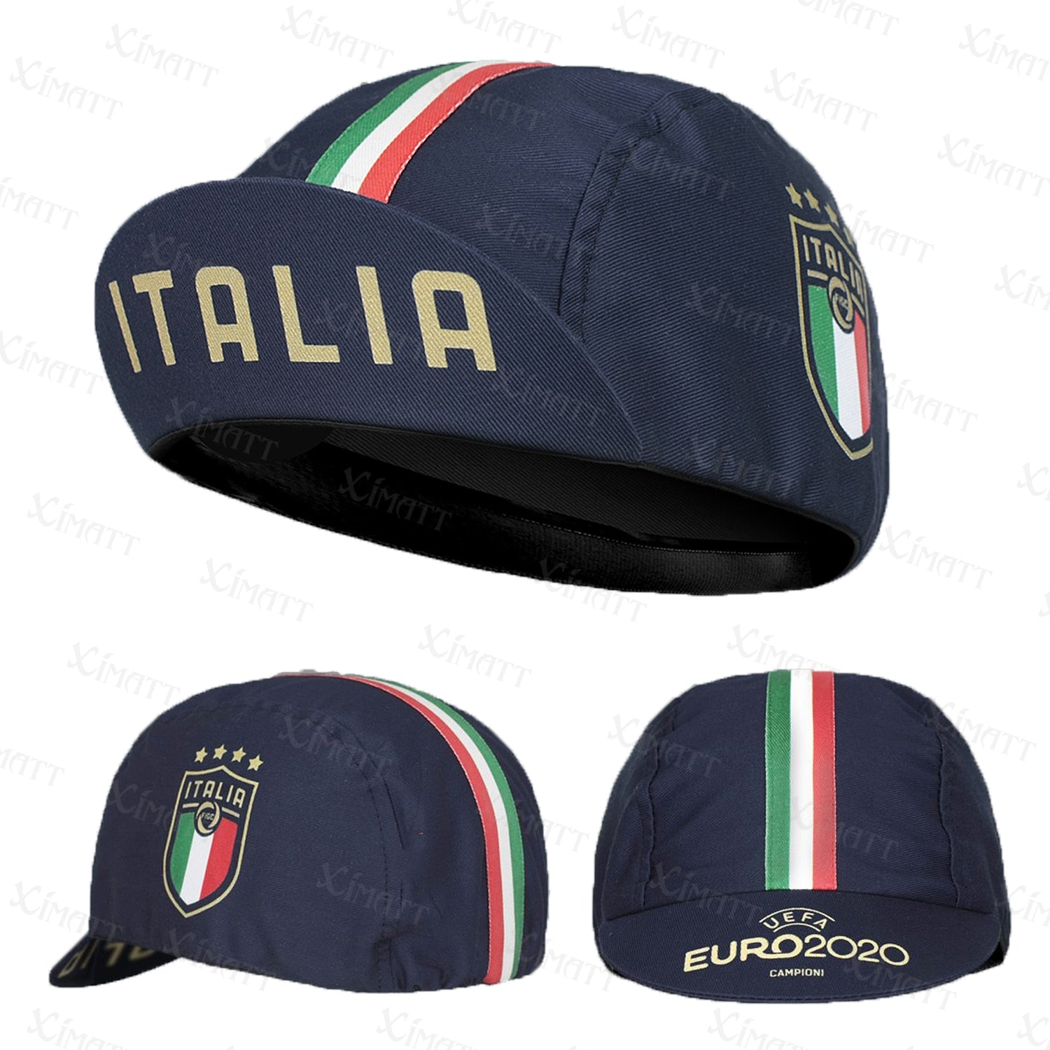 Classic Retro Polyester Black Series Cycling Caps