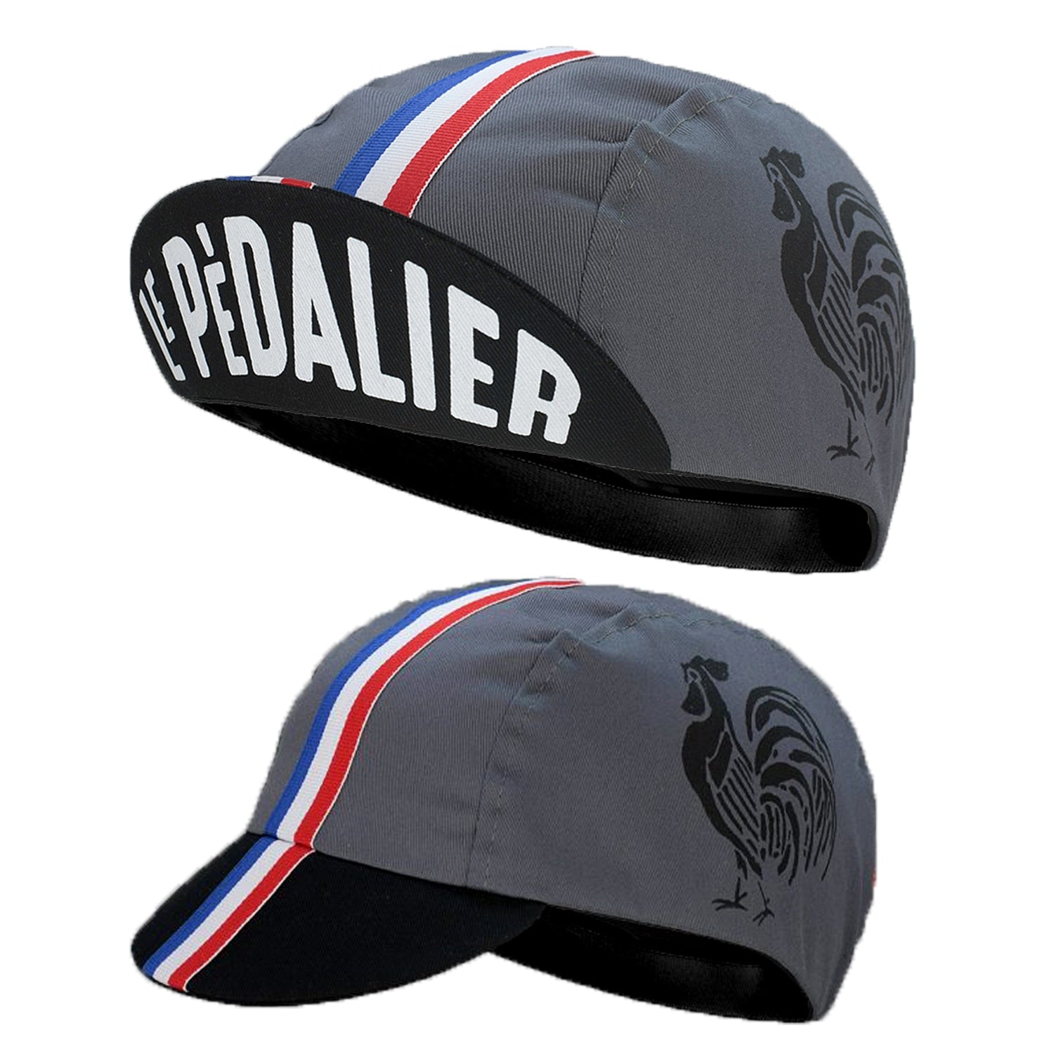 Classic Retro Polyester Black Series Cycling Caps