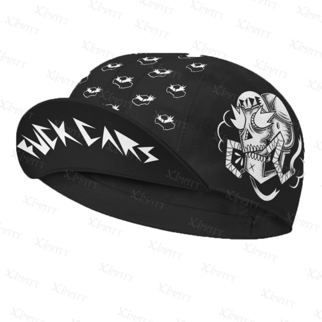 Classic Retro Polyester Black Series Cycling Caps