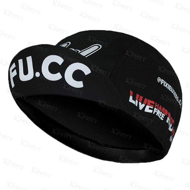 Classic Retro Polyester Black Series Cycling Caps