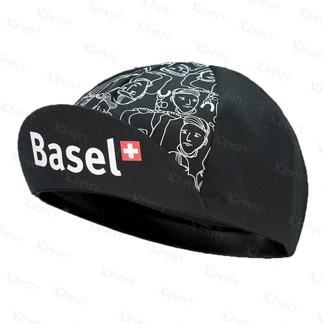 Classic Retro Polyester Black Series Cycling Caps