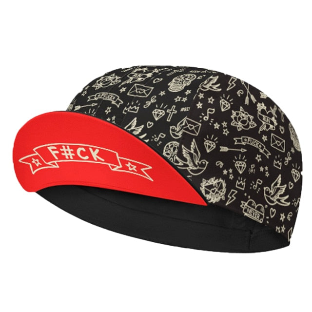 Classic Retro Polyester Black Series Cycling Caps