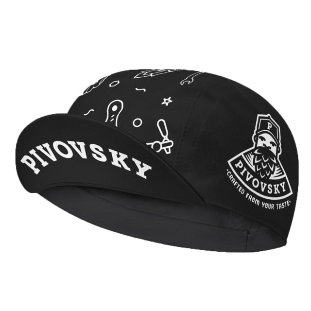 Classic Retro Polyester Black Series Cycling Caps