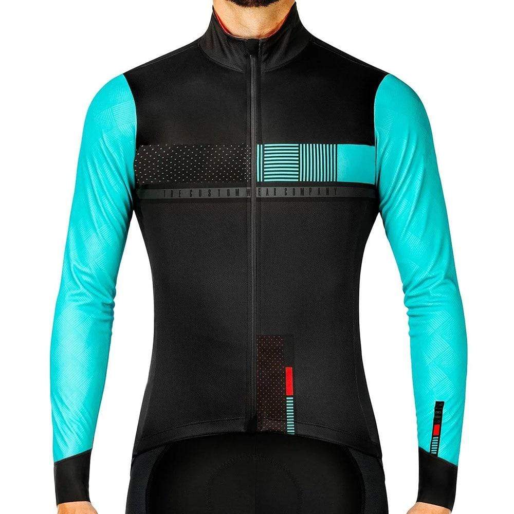 Winter cycling jersey long sleeve  thermal fleece - Cycle-Run
